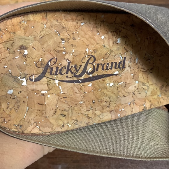Lucky brand cork wedge slip on - Picture 2 of 5